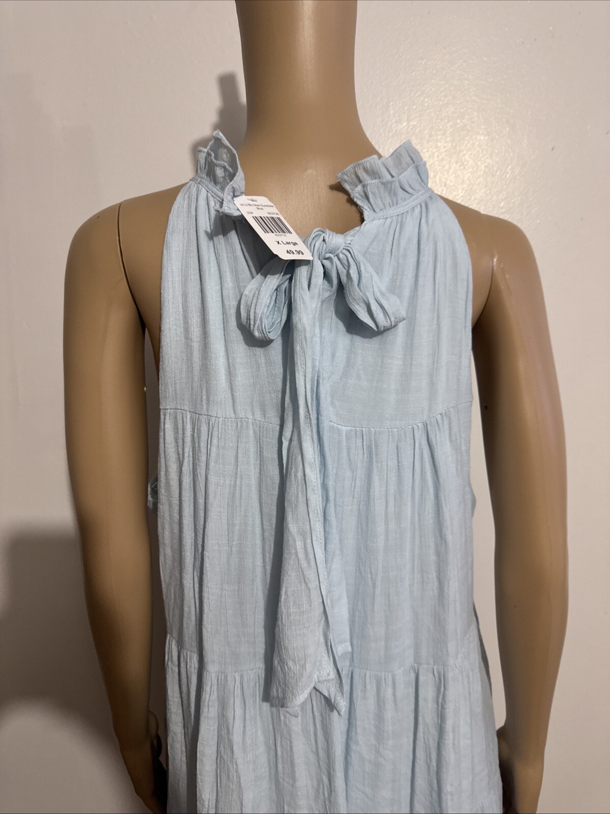 INDIGO SOUL BLUE MAXI SUNDRESS BLUE SLEEVELESS SIZE XL Women’s NEW!