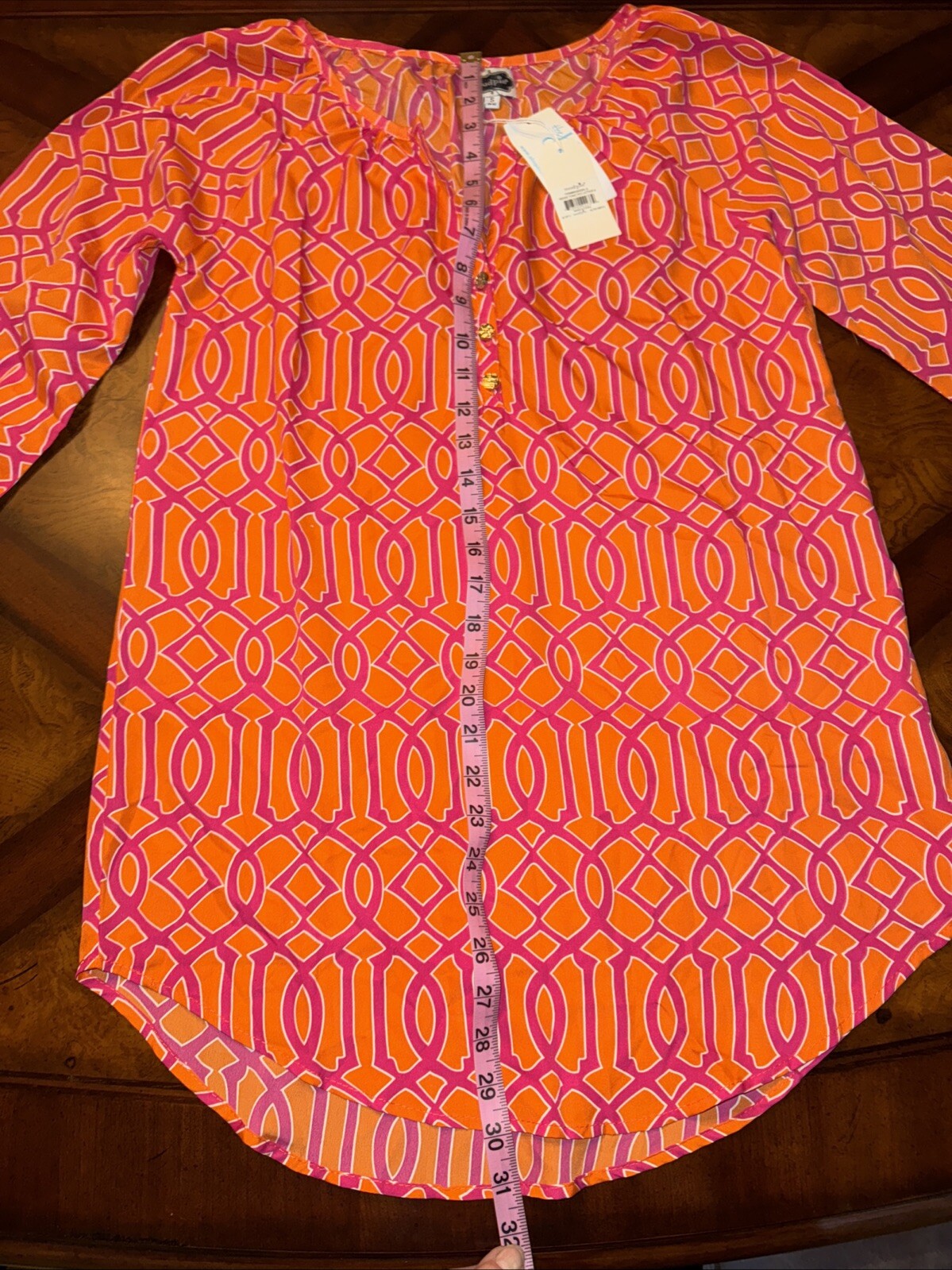 Mud Pie Ladies Dress Pink And Orange Small 4/6 NWT