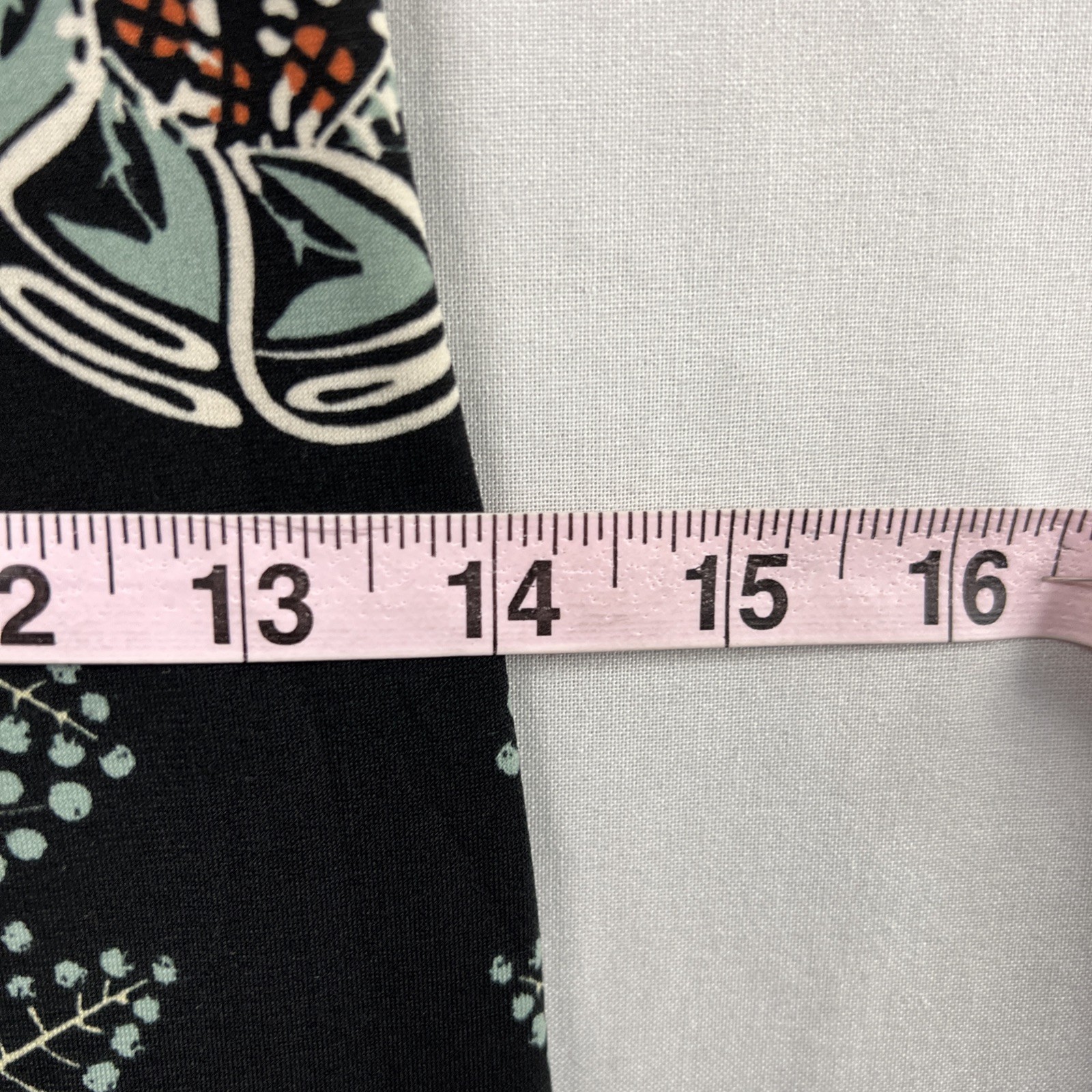 Max Edition Dress Womens Medium Black Floral Knot Waist Boho Stretch Pullover