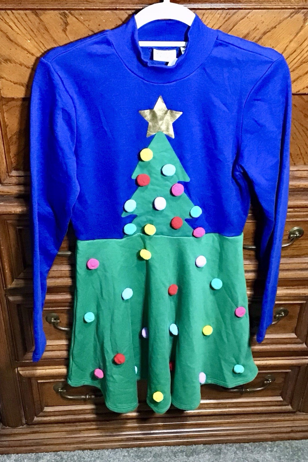 NWT Mighty Fine Christmas Tree Dress Size S