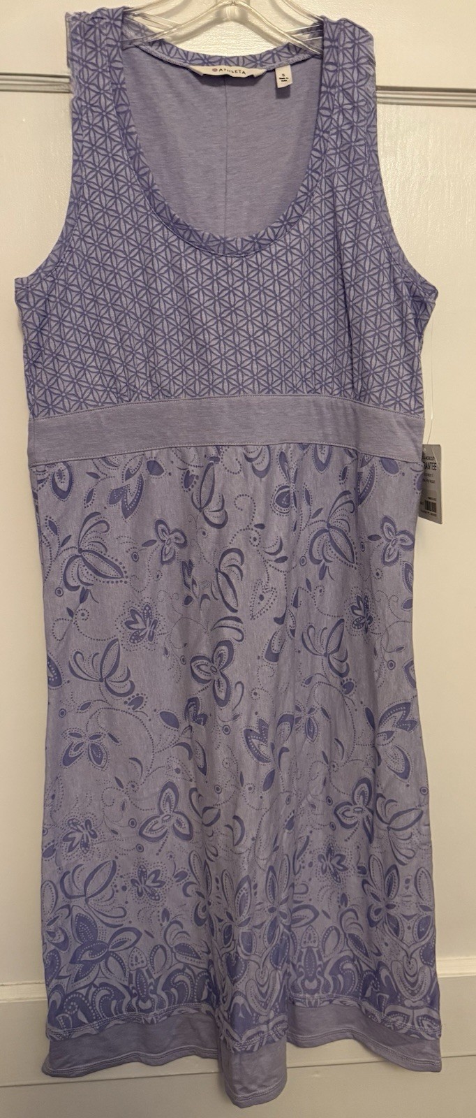 NWT Athleta Vyasa Lavender print dress small