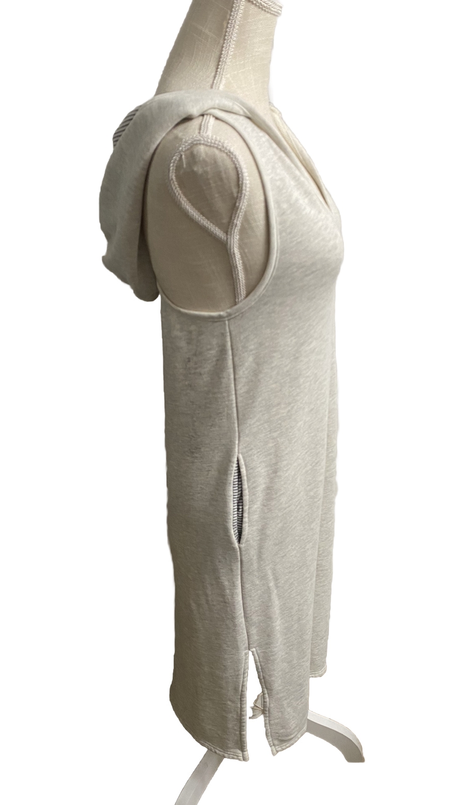 AVOCADO Womens Gray Hooded Side Slit Midi Length Tank Dress Size XS Athleisure