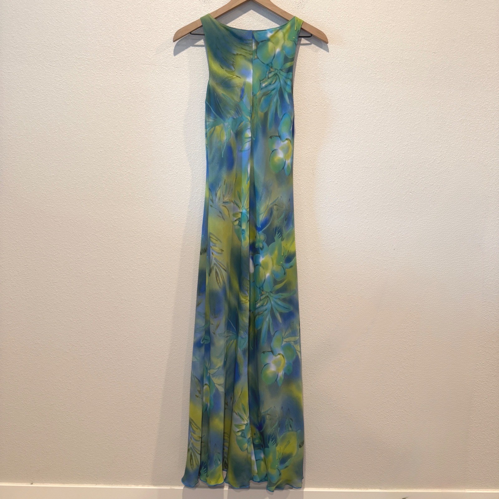 JONATHAN MARTIN Womens Reversible Maxi Dress 90s Y2K Boho Floral 5 Vintage