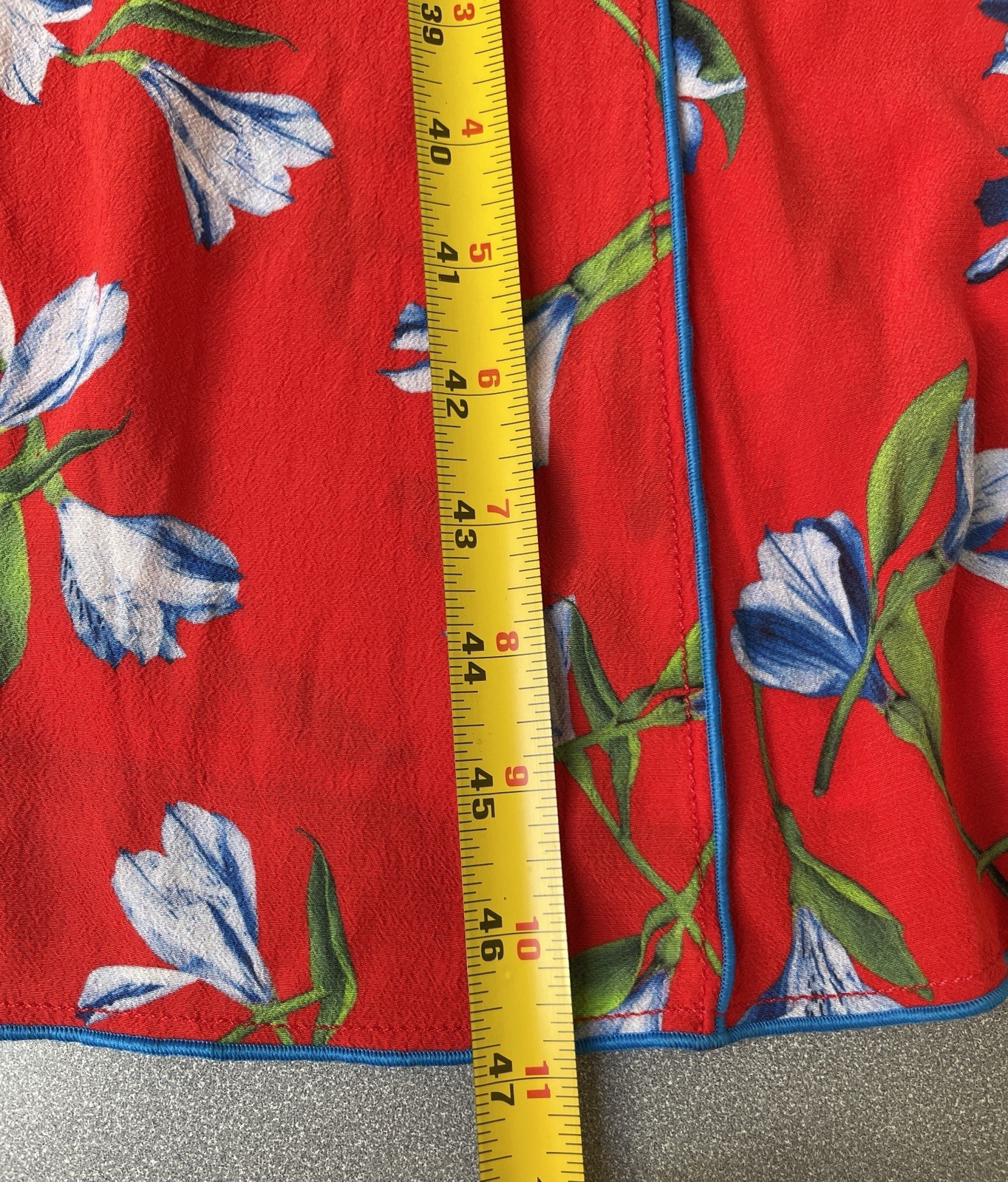 Rag & Bone Red Floral Slip Dress Small S Piping Trim Unbelted $495 Summer Pleats