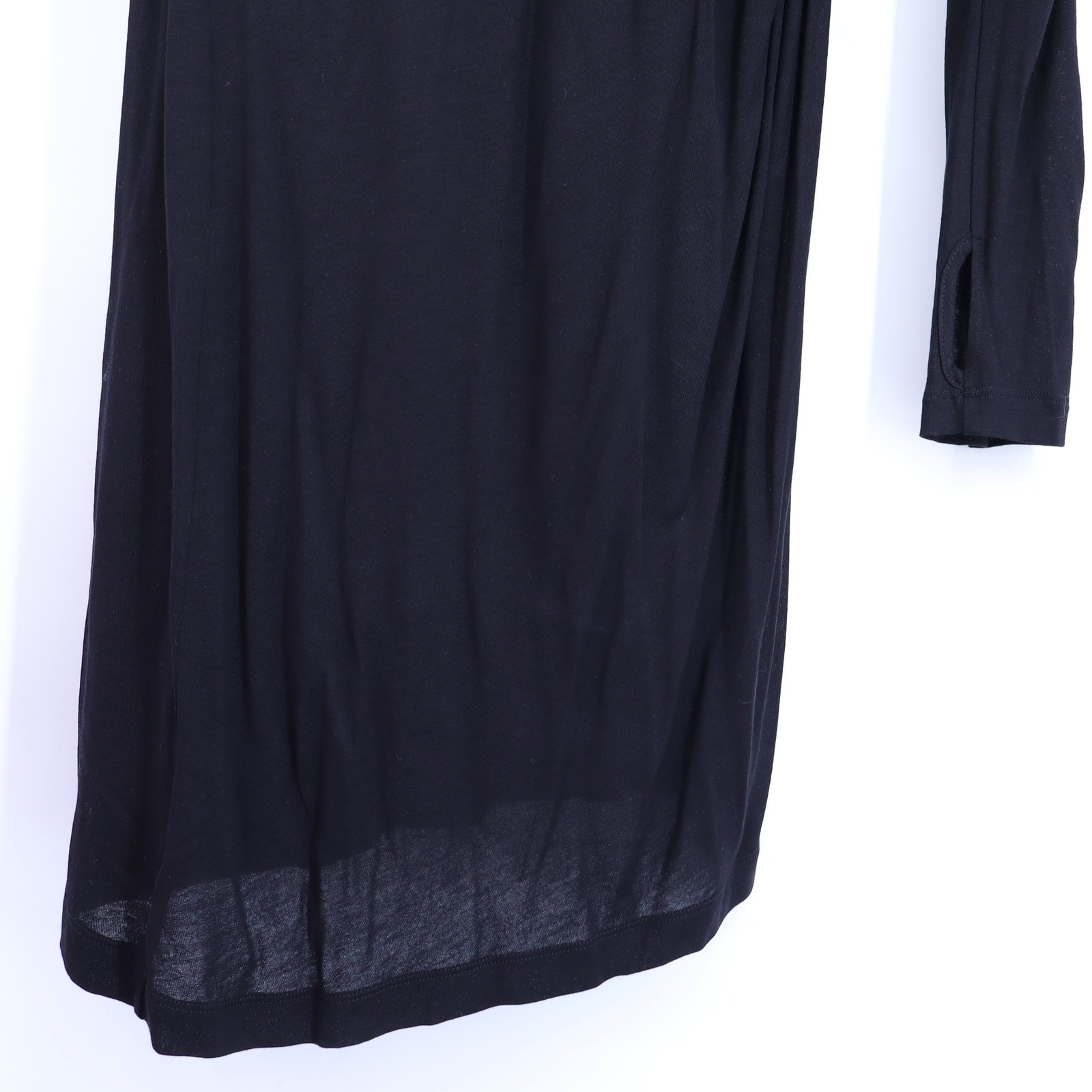 HELMUT LANG Asymmetric Mini Dress NWT Black Twisted Long Sleeve Women’s M