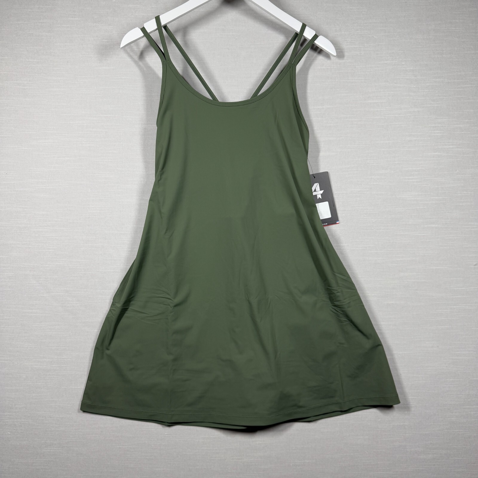 Fourlaps Dress Womens Medium Green Vitality Shorts Pockets Stretch Tennis Sports
