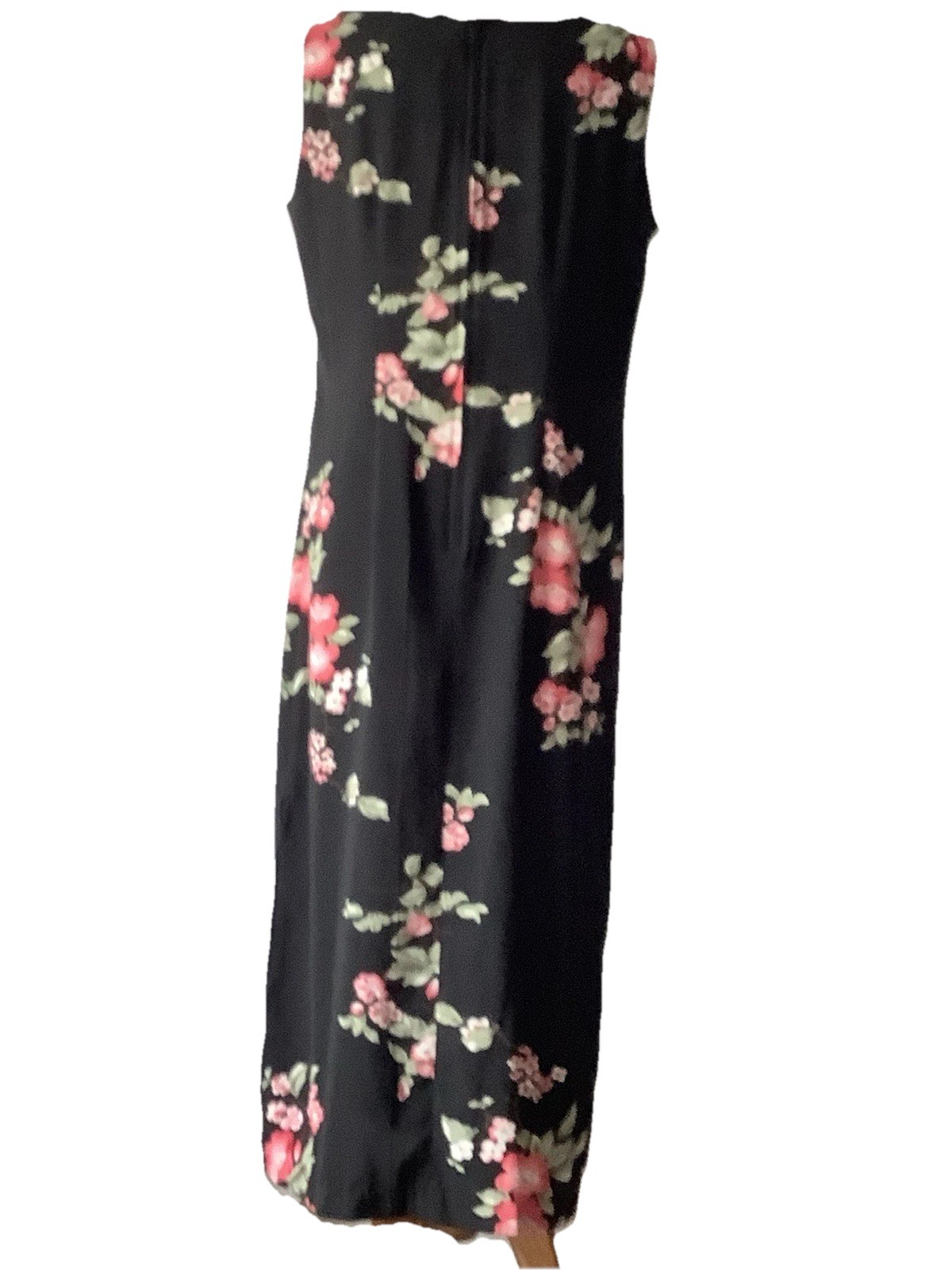 Premier International Dress (L) Midi Sleeveless Side Slits, Colorful Easycare