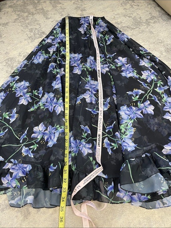 NWT Ieena Mac Duggal Floral Cape Mini Shift Dress 56028 Sz 2