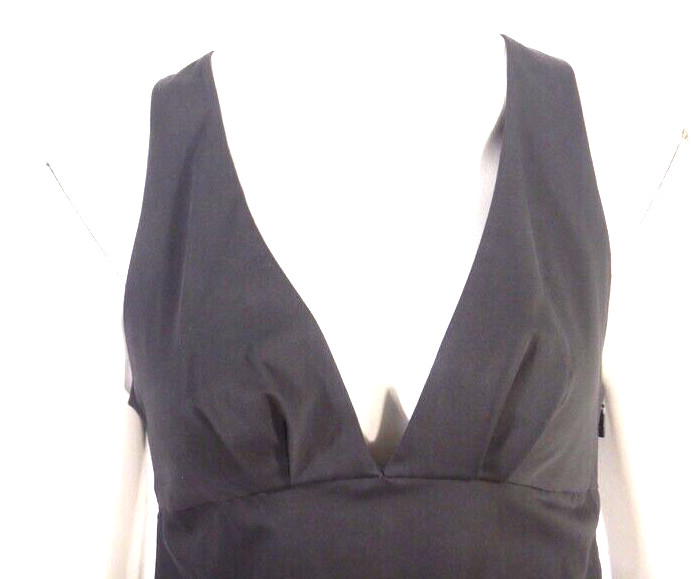 Vintage Gucci Tom Ford Black Empire Waist Sleeveless Dress Size 42 US 6
