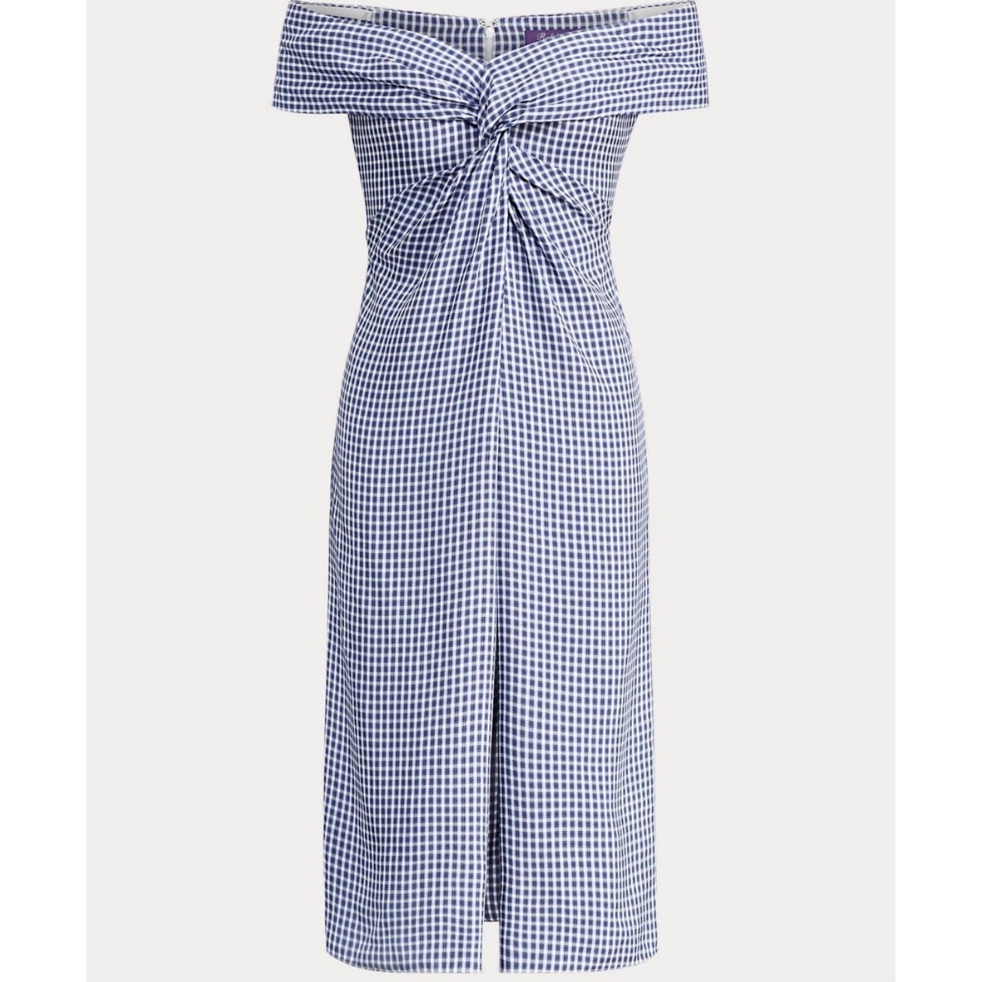 Ralph Lauren Collection Purple Label Gingham Oxford Tunic Blouse Shirt Dress 10