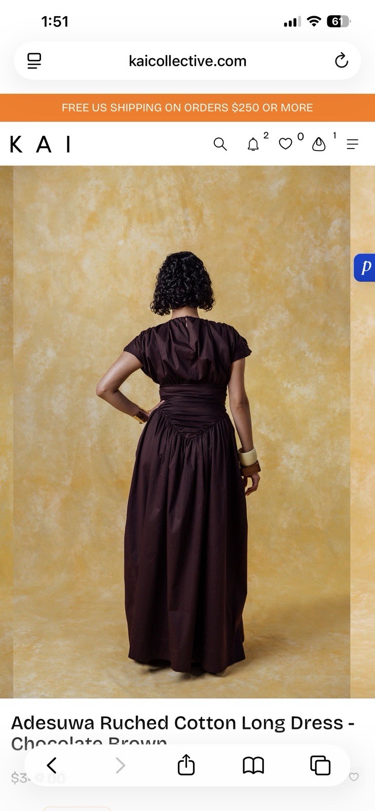 KAI COLLECTIVE DRESS. Adesuwa Ruched Cotton Long Dress – WHITE!