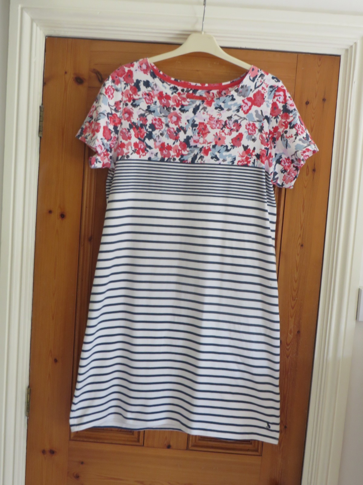 Jules tunic/dress White/red/ blue yellow Size 18