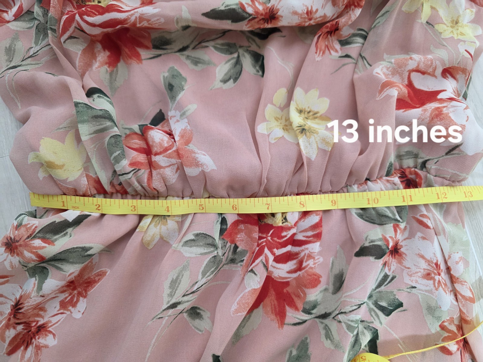 As U Wish Womens Pink Floral Off Shoulder Hi-Low Chiffon Lined Dress M