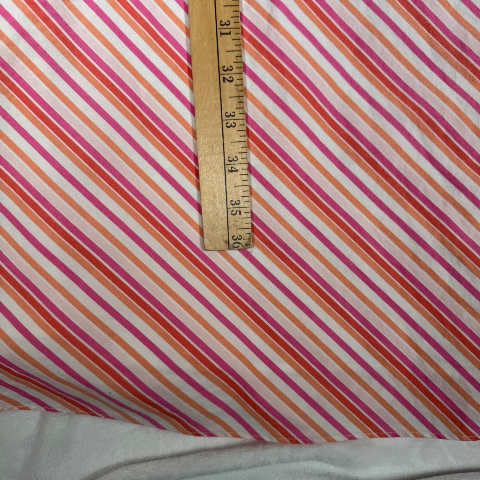 J.Crew Pink Orange Striped Spaghetti Strap Midi Sundress Size 6 Small | P2P 17.5