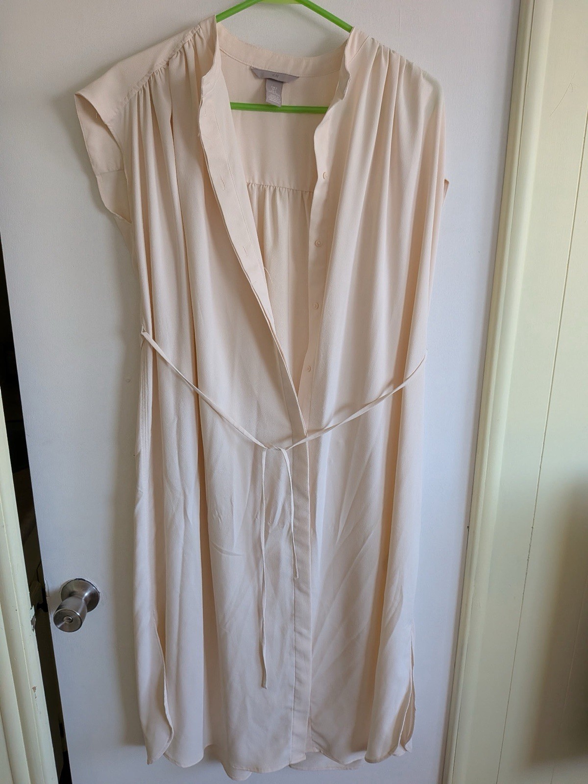 H And M Light Peach Dress Mid Length Size S