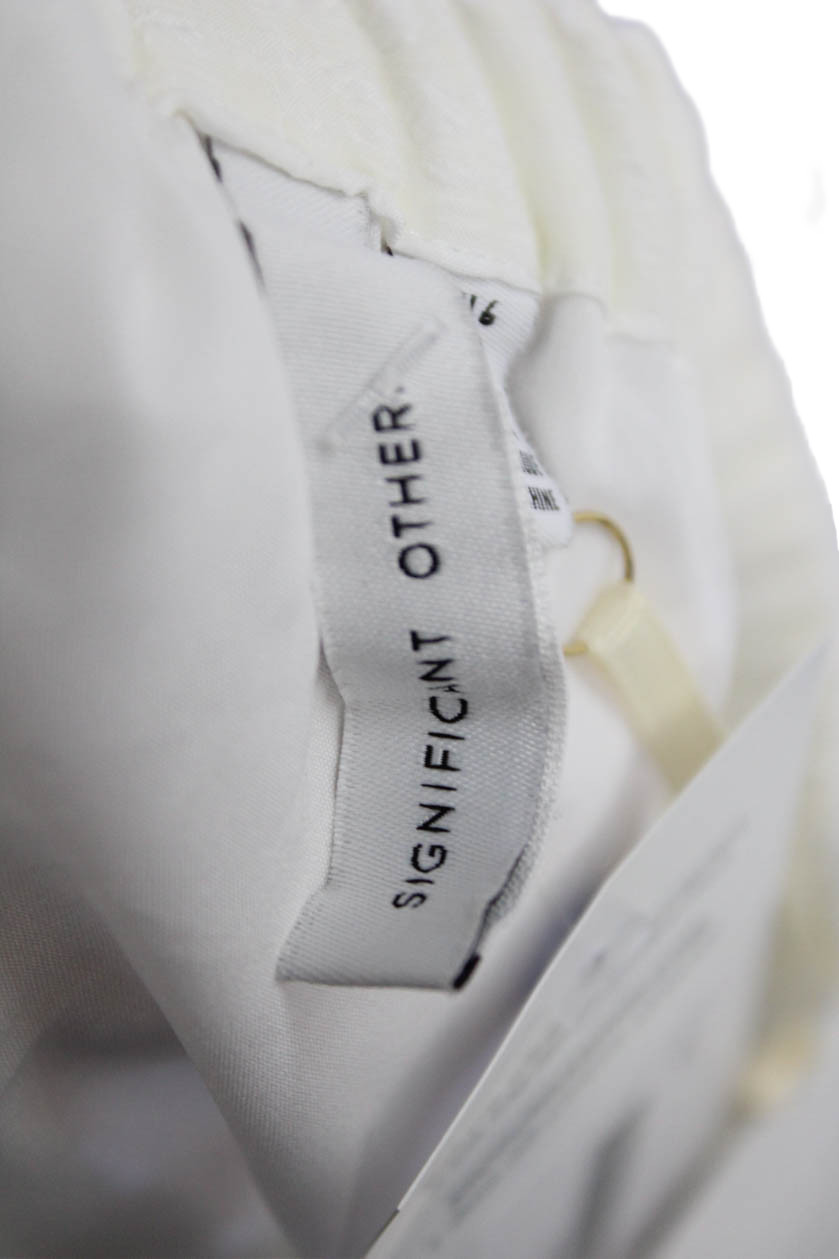 Significant Other Womens Clementine Dress – Cream Check Size 2