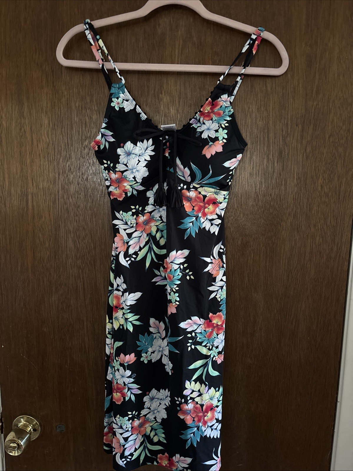 tommy bahama women’s tropical floral beach dress sz XS resort vacation stretch