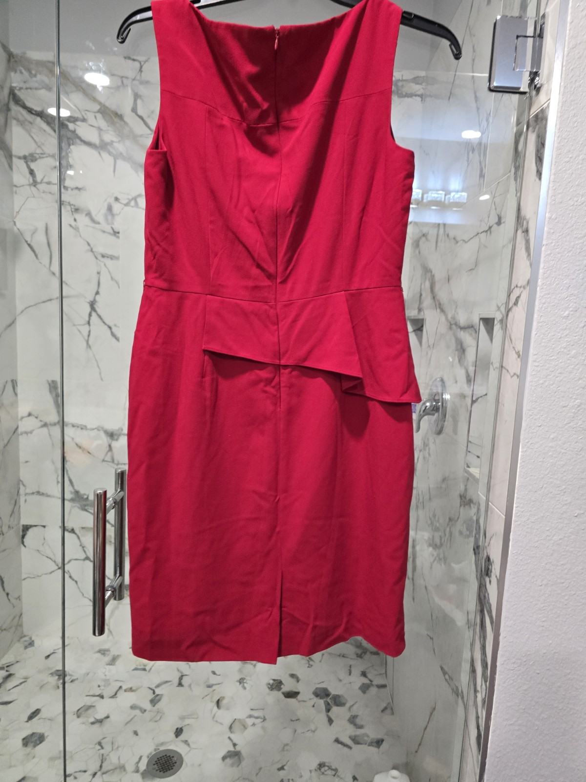 Antonio Melani Red Solid Sleeveless Maxi Knee Length Dress Womens Regular 10