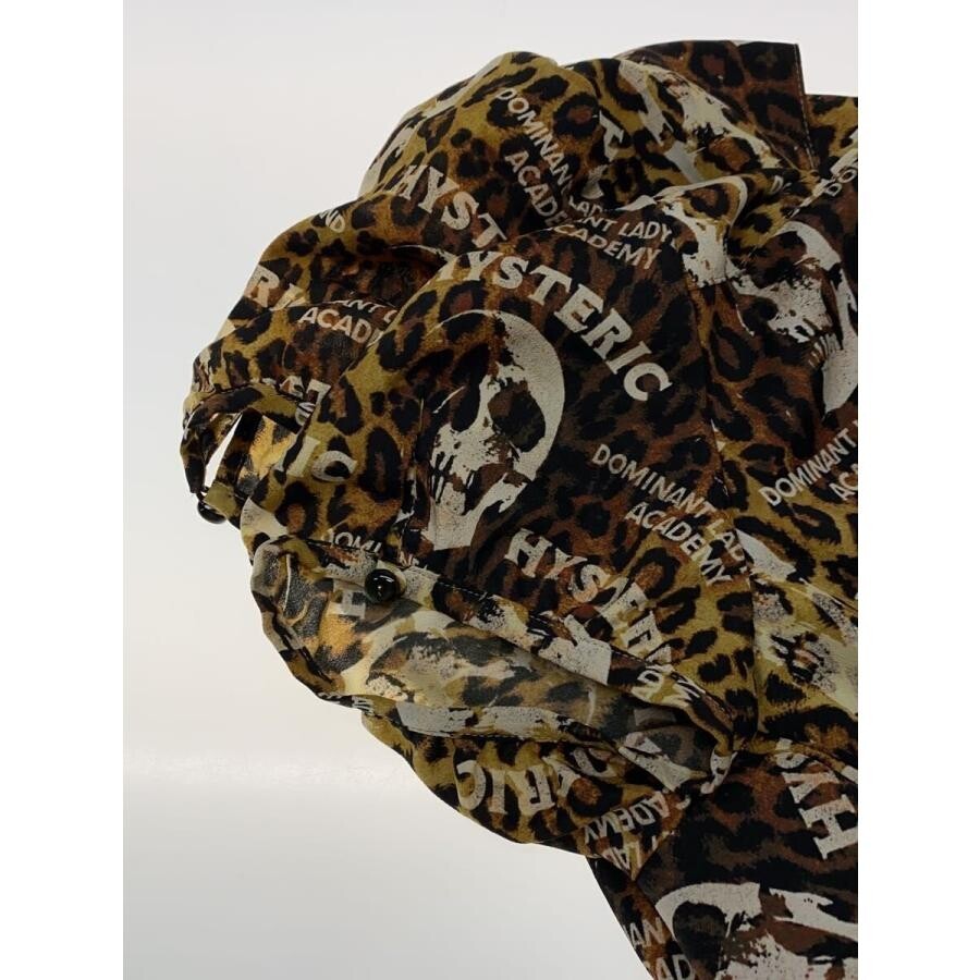 Hysteric Glamour Skull Leopard Wrap Dress Short Sleeve Women Free Auth