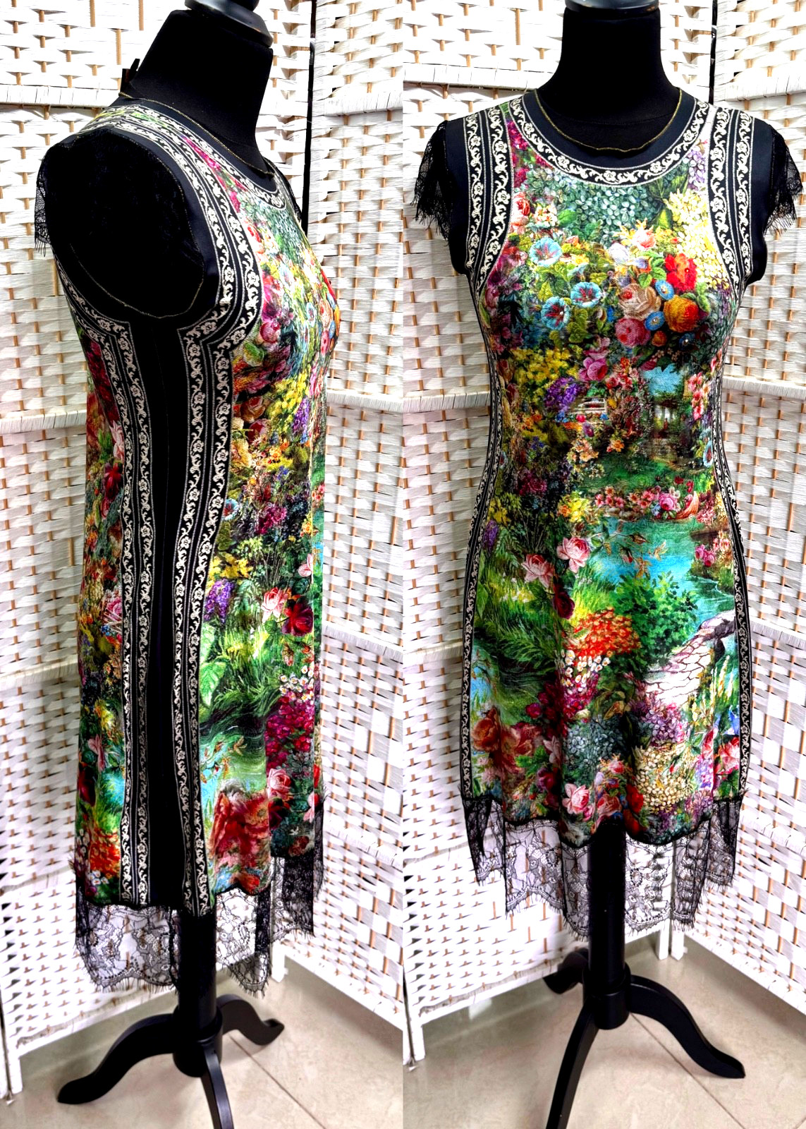 Michal Negrin Colorful Summer Floral Dress Size – M – NWT