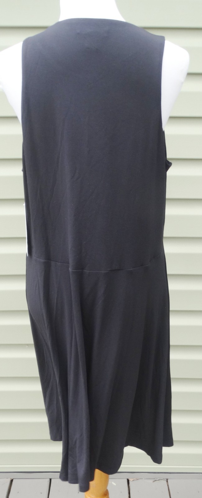 New ATHLETA Santorini Thera Dress Lightweight Stretch Athleisure Black Plus 1X