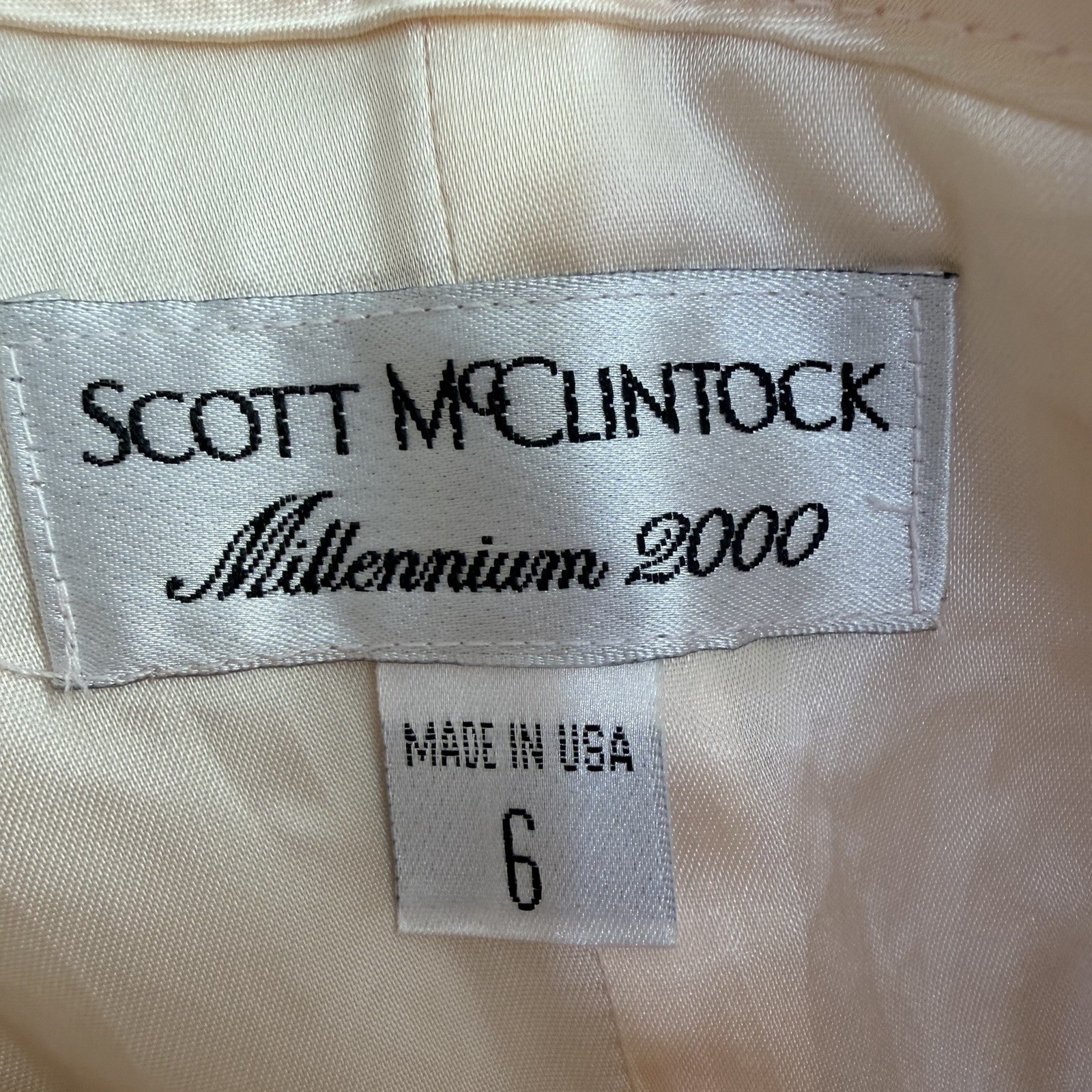 Vintage Scott McClintock Millennium 2000 Dress 6 Gown Prom Pink Lace Y2K USA
