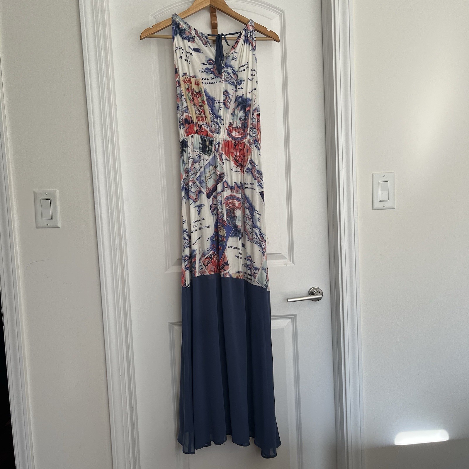 Peter Som for Design Nation Halter Maxi Dress Womens S St. Bart Island Travel