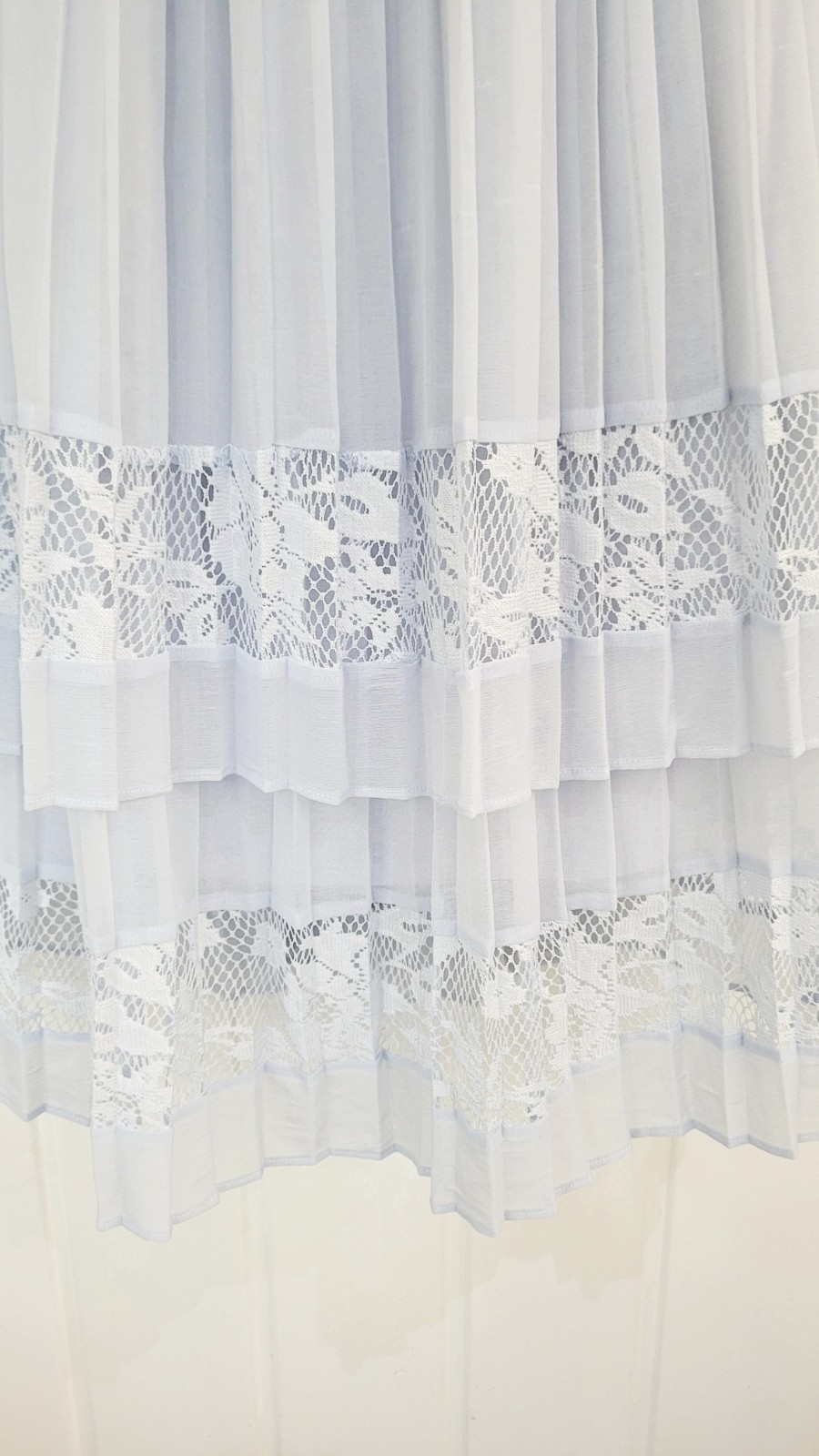French Connection Size UK 10 light blue pleated lightweight pleated summer hols