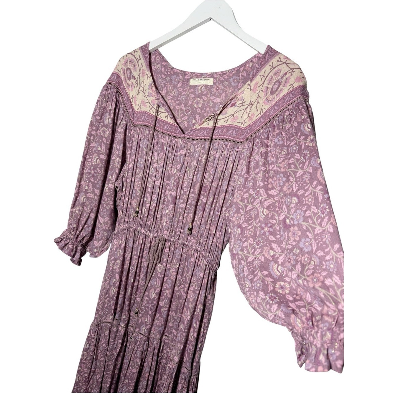 Spell & The Gypsy Collective Dahlia Gown in Mulberry Size Small