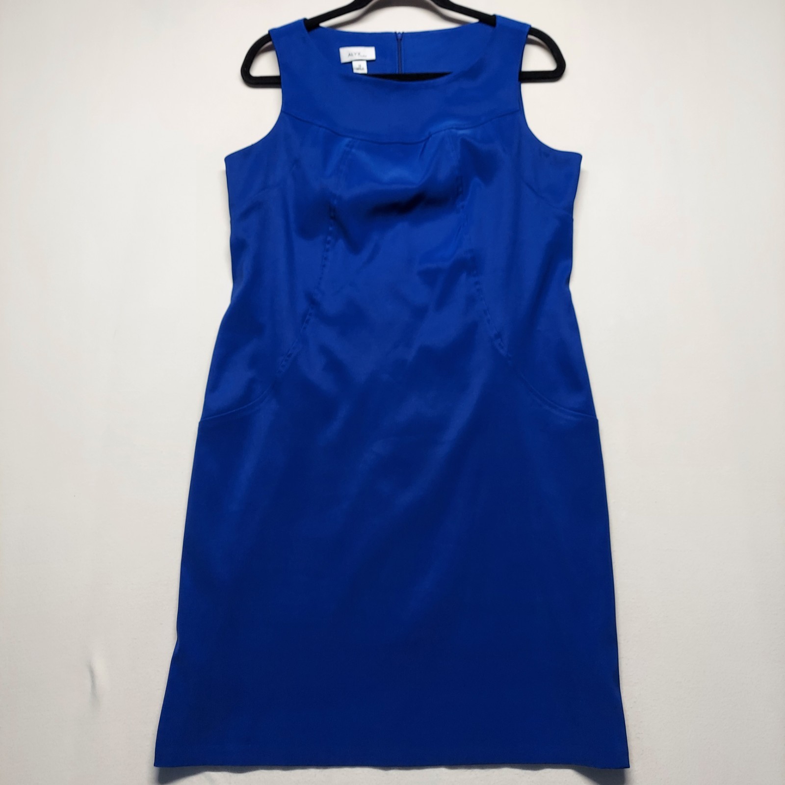 Alyx Limited Women’s Sleeveless Cocktail Dress Size 14 Zip-Up Non-Wrinkle