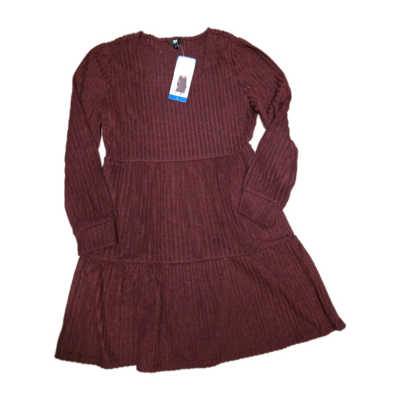 Frye Women’s L Casual Dress Dark Red Polyester H0119 Large
