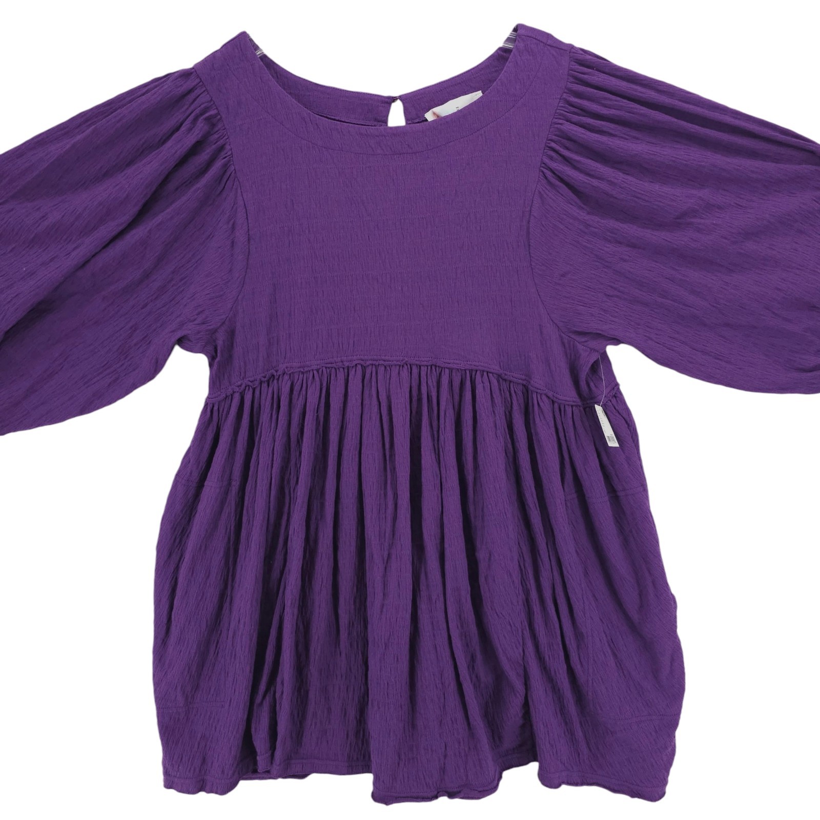 NWT FREE PEOPLE BEACH Get Obsessed Babydoll Mini Dress Petunia Purple MEDIUM