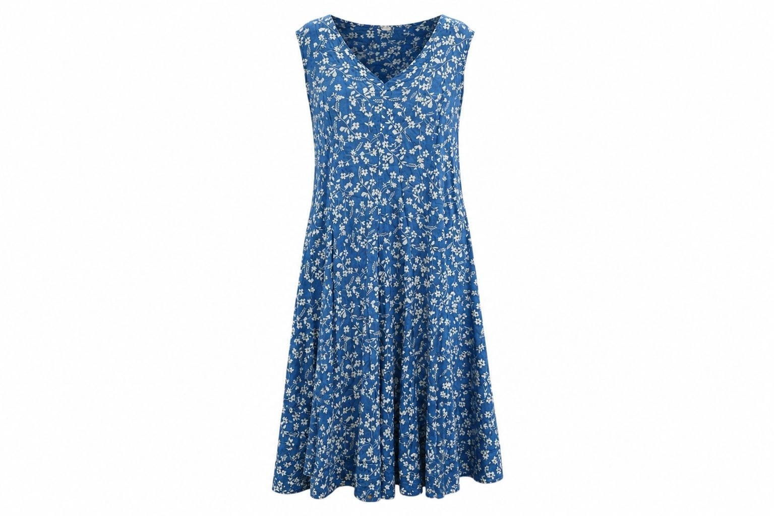 Coldwater Creek Sleeveless Maxi Dress Sz XXL Blue Floral Tiered Boho Cottagecore