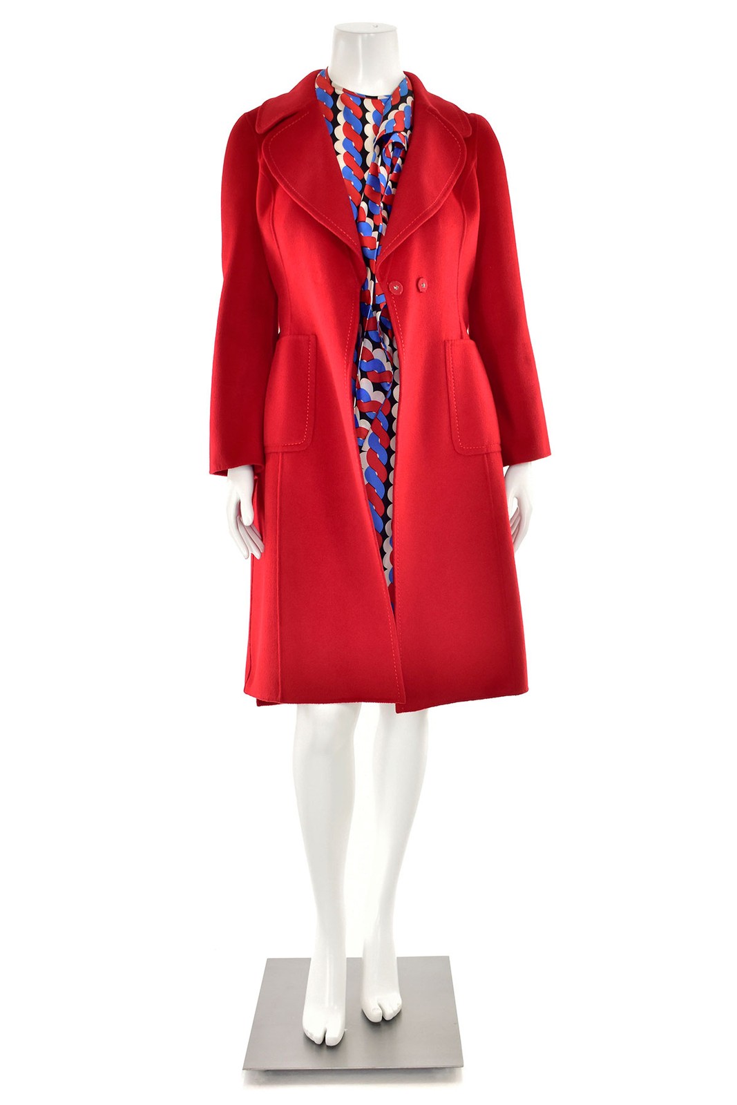 Vintage Adele Simpson 70’s 100% Silk Graphic Print Sheath Dress w/ Scarf sz 8/10