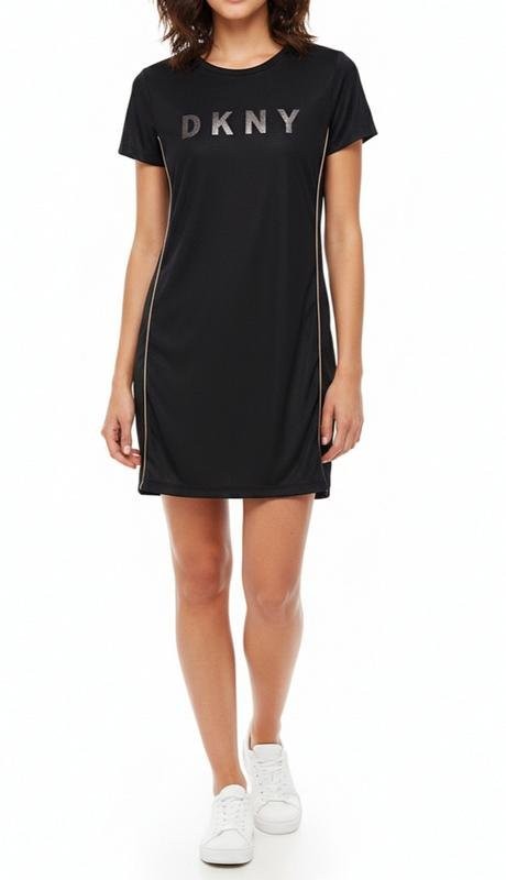 Women DKNY Dress Black Elastane XXS