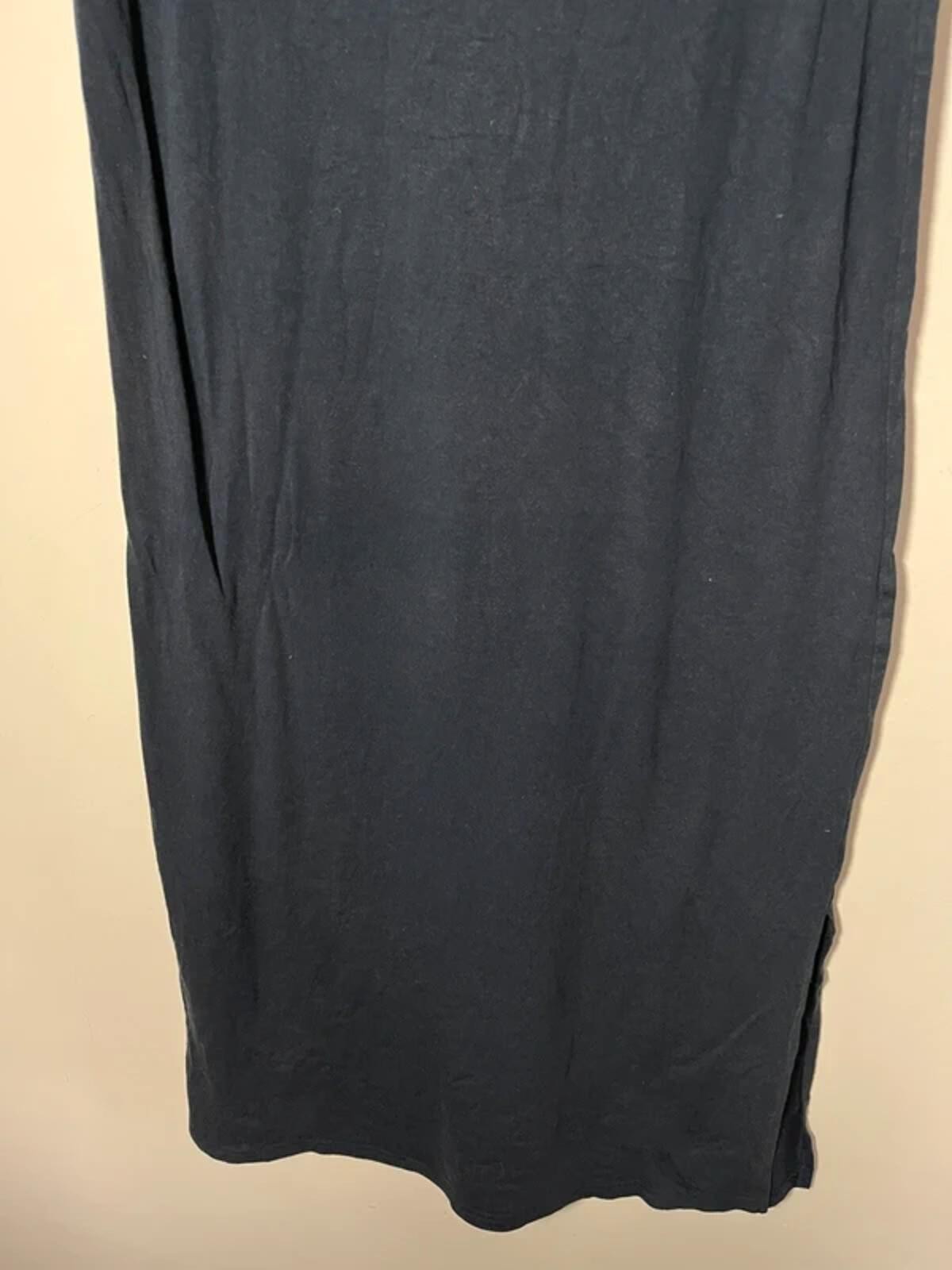Hush Navy Cotton Modal V-Neck Maxi Dress – Size S, UK 8