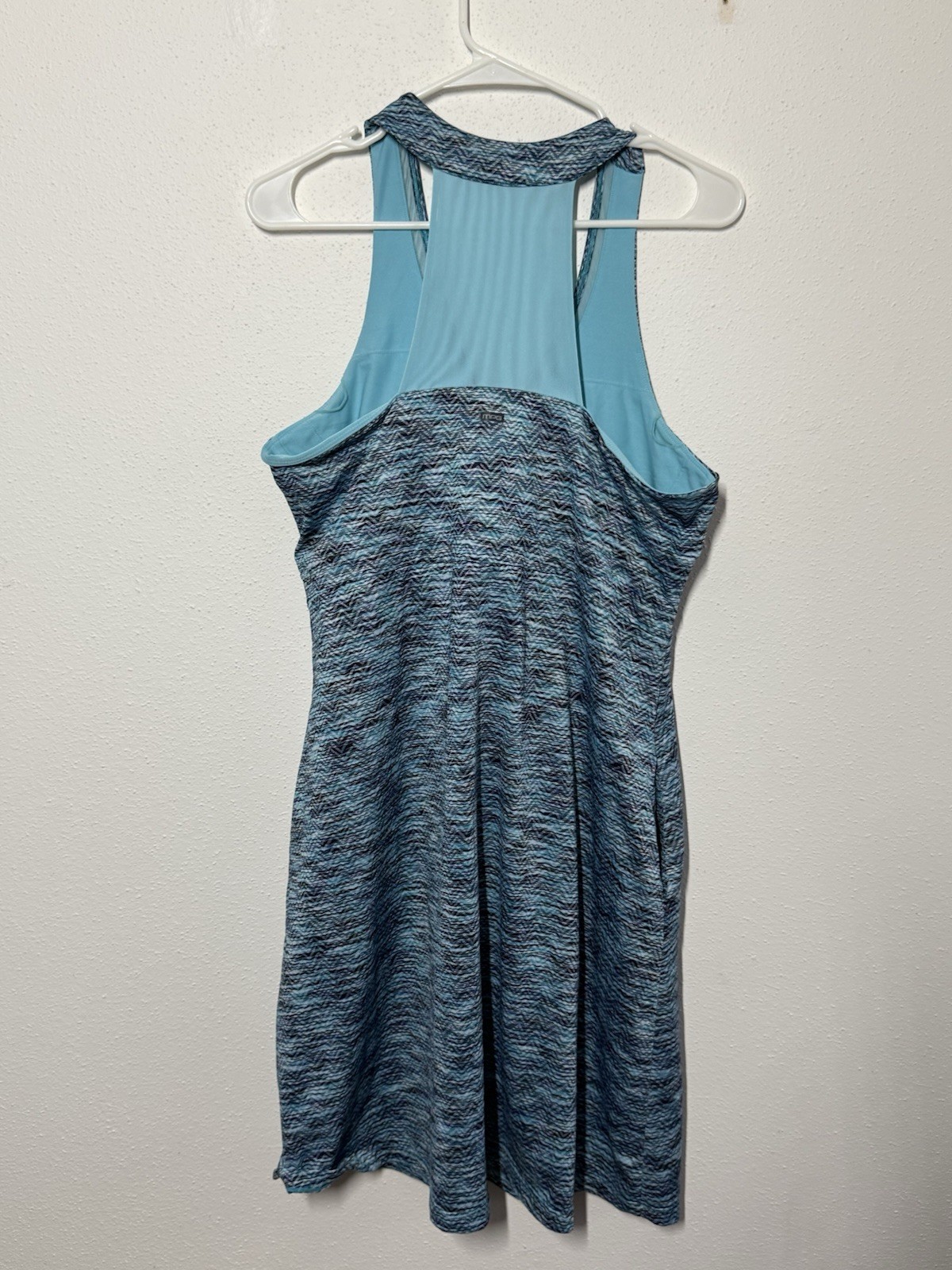 MPG Active Tank Dress Racer Back Size XL Summer Sleeveless Pullover Shift Blue