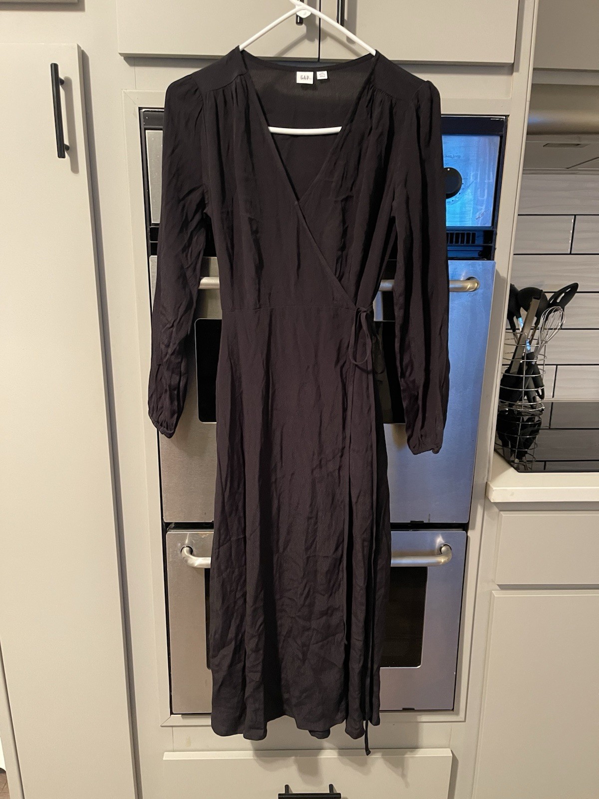 Gap Black Wrap Dress-Size XSP-NWOT