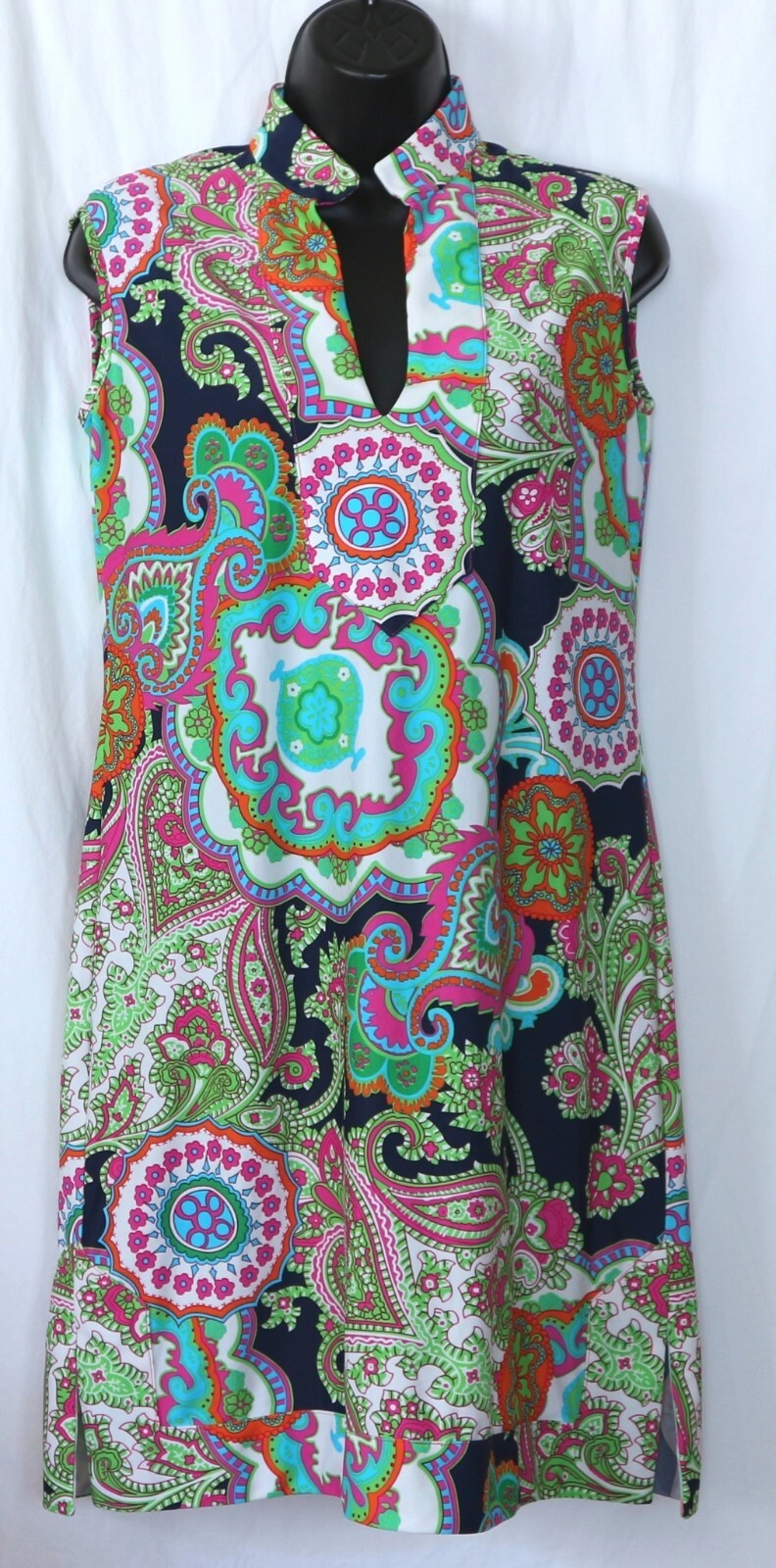 JUDE CONNALLY Slvlss Kristen VNck Drs Nyl/Spndx 35 In Chst 35.5 In Lng Sz S EXC
