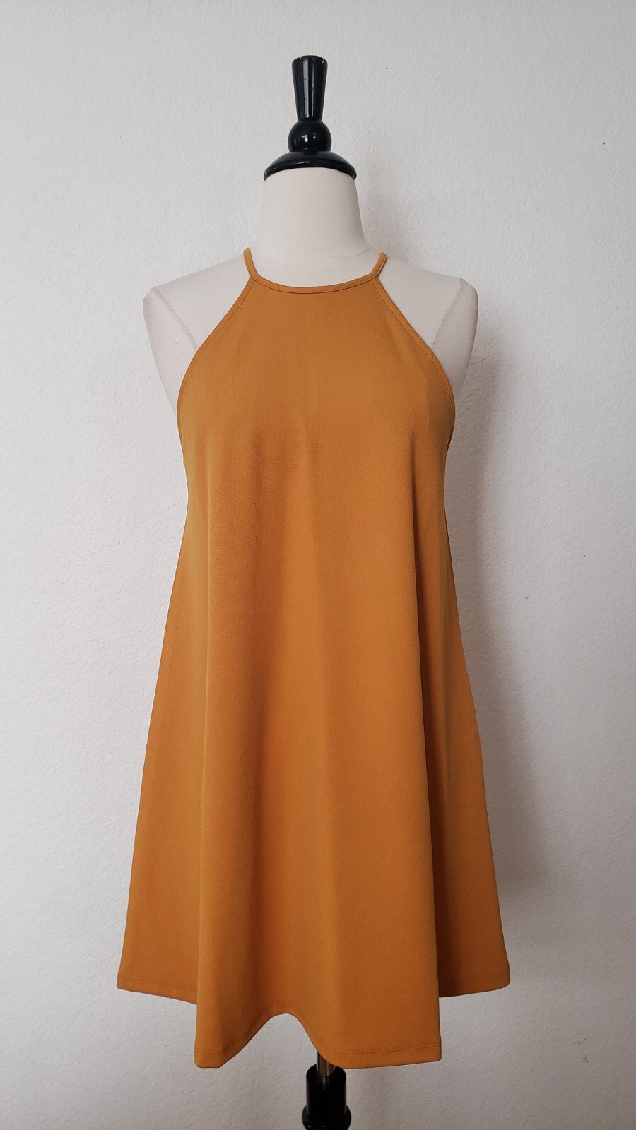 New Dress Size Medium Mustard Yellow Tank Boho Coastal Classic
