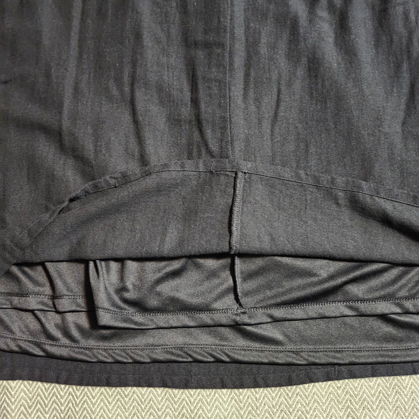 Old Navy Black Lace Yoke 3/4 Sleeve Shift Dress Plus Size 2X Cotton Blend Lining