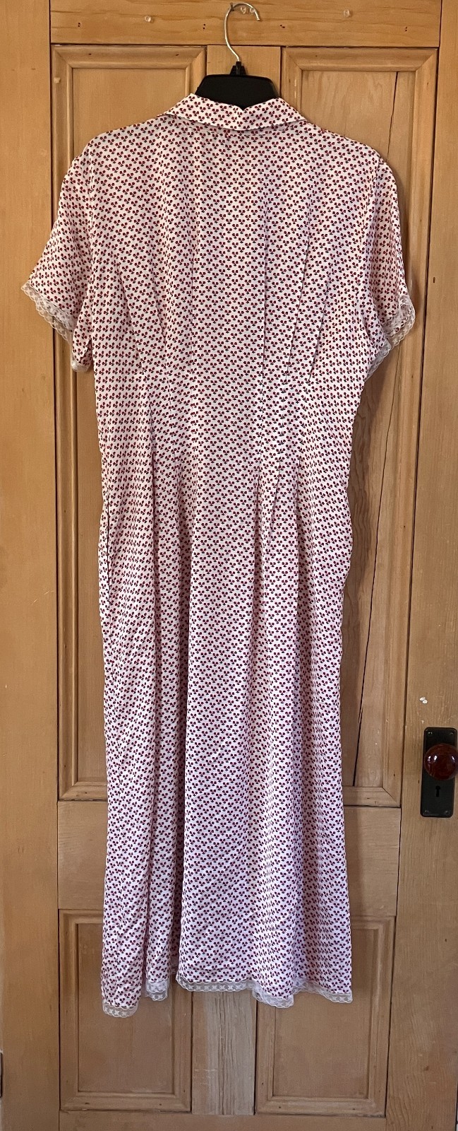 J.Crew Womens Wren Lace-Trim Glossy Twill Pockets Shirt Dress Size 14 Red SP NWT