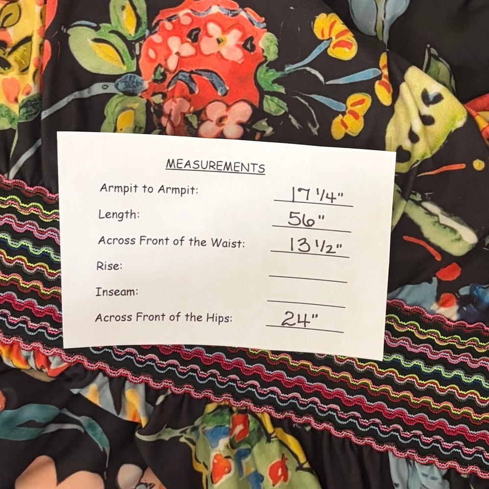 NWT!! Anthropologie ALDOMARTINS Catalonia Floral Paisley Maxi Dress Medium