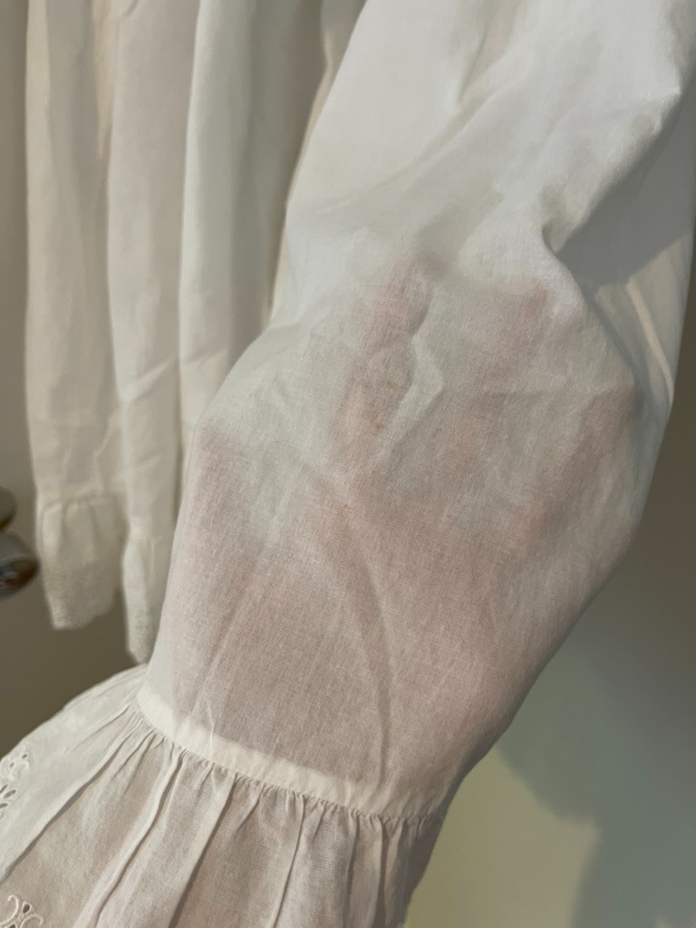 Celine Dress Hedi Slimane White Cotton Lace Small Eyelit Sz 38 Womens