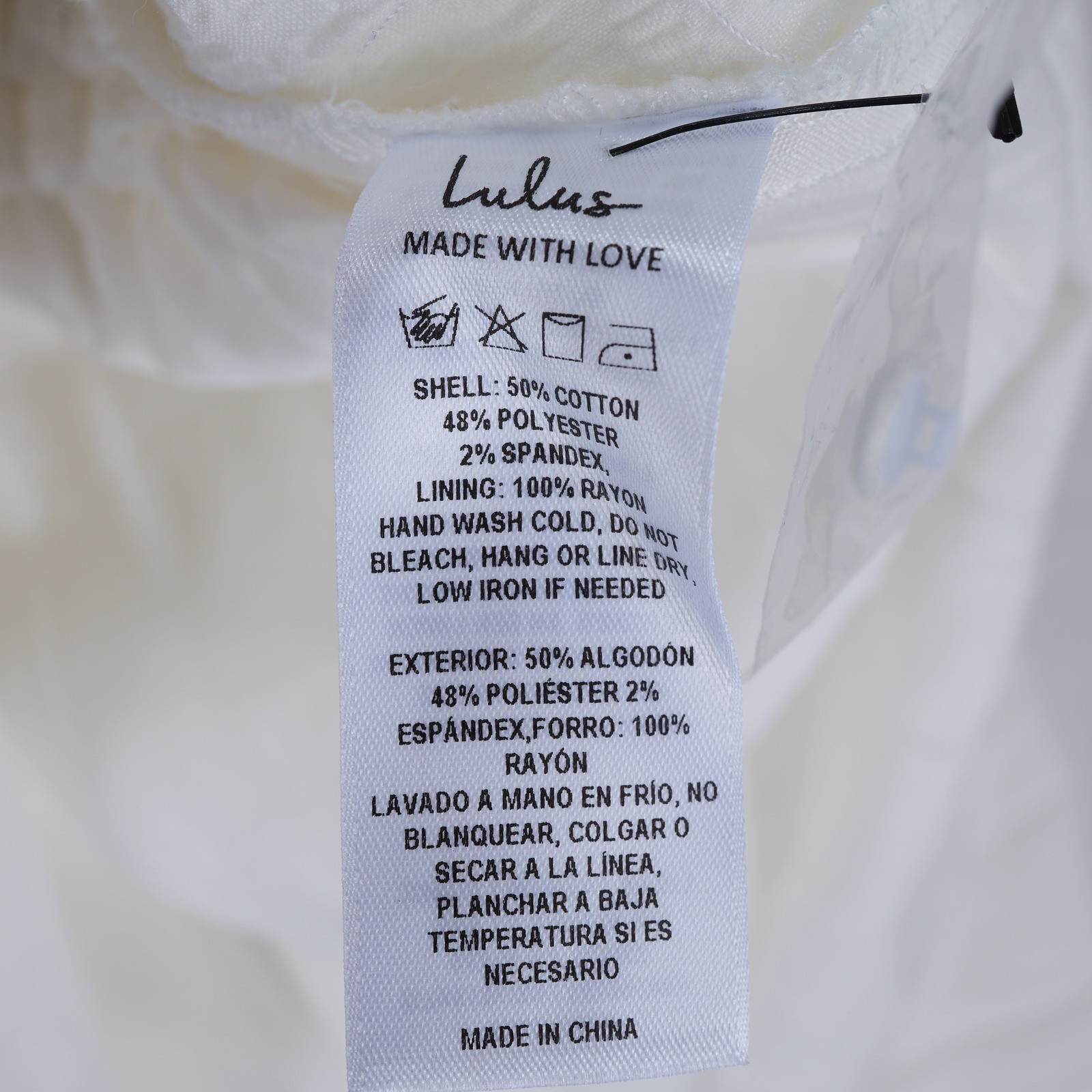 Lulus White Tie-Front Seersucker Midi Dress Short Sleeve Button Front Womens S