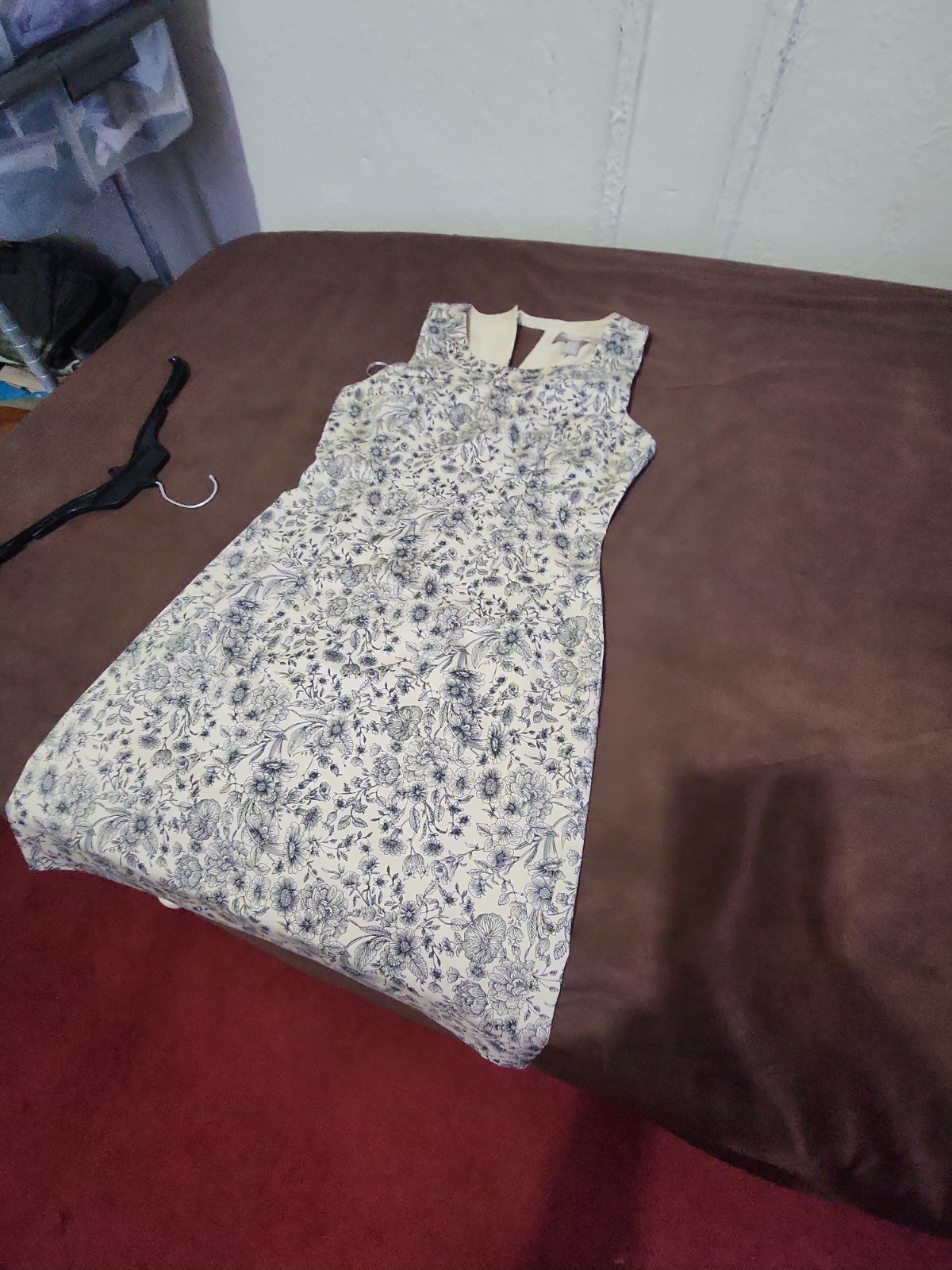 Forever 21..beautiful Print Dress. Black + Bone. stretch..cotton Blend. Sz. Xs.