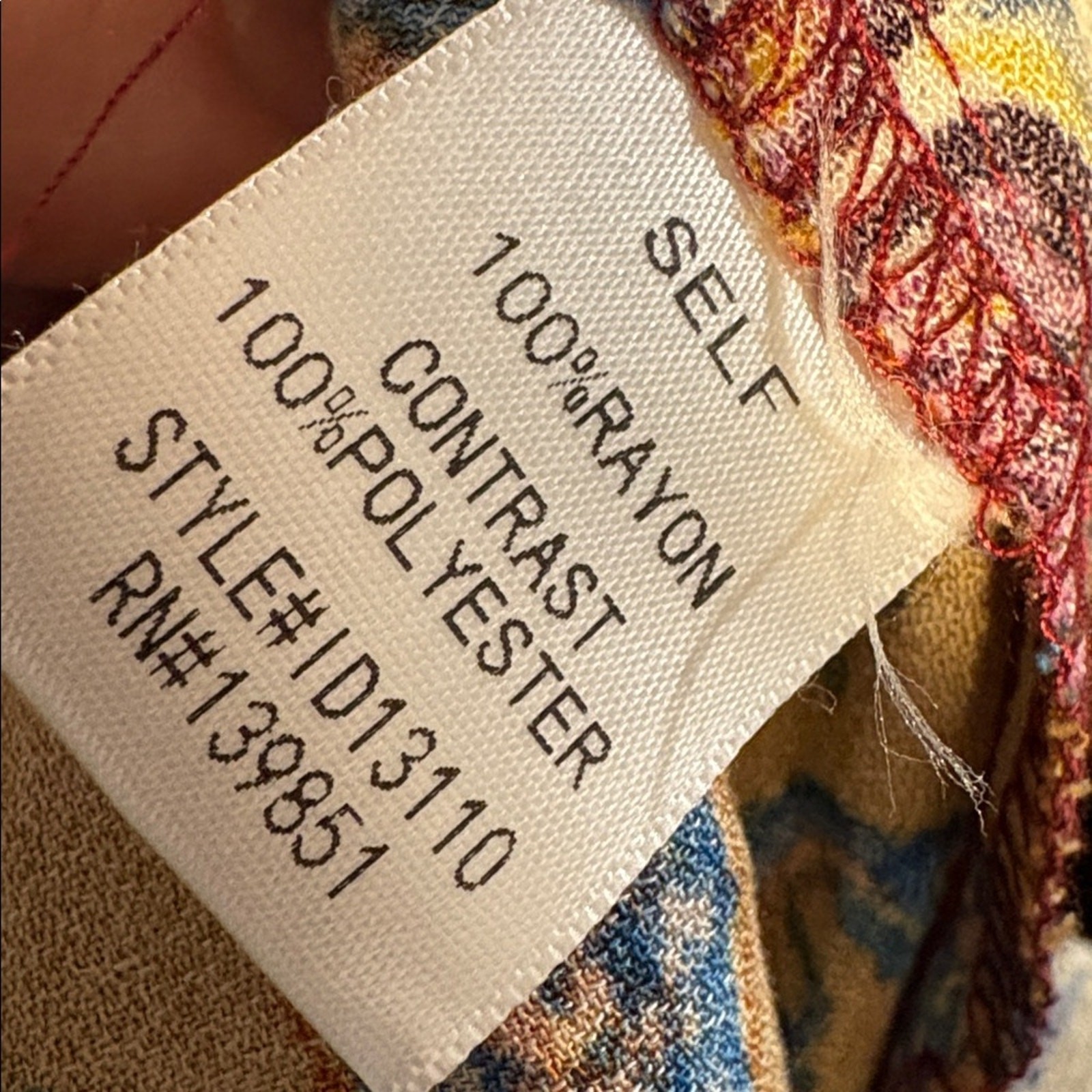 ODDY Bohemian Patchwork Peasant Mix Print Dress size medium