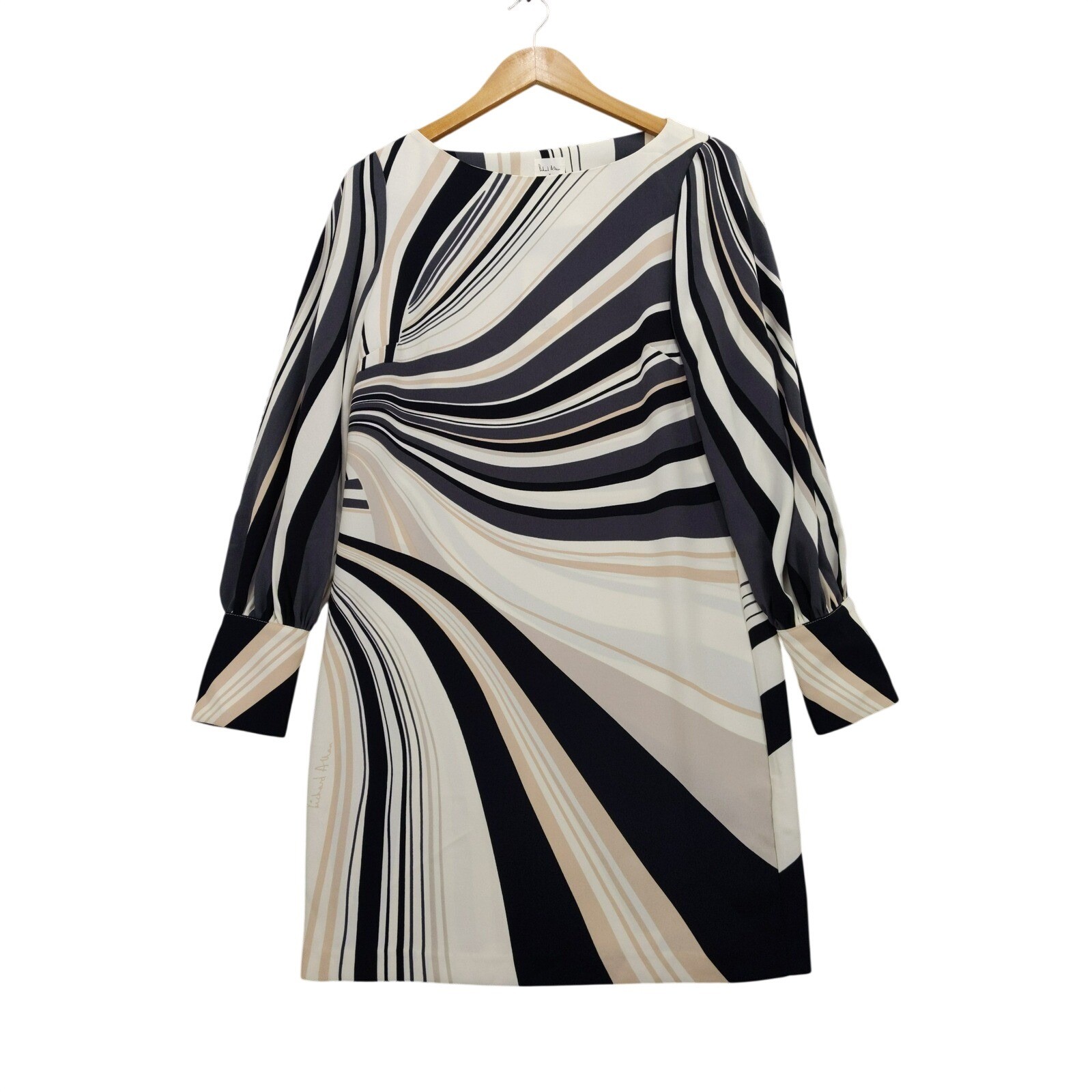 Richard Allan x HM Shift Dress Womens 4 Psychedelic Swirl Mod Mini NWT