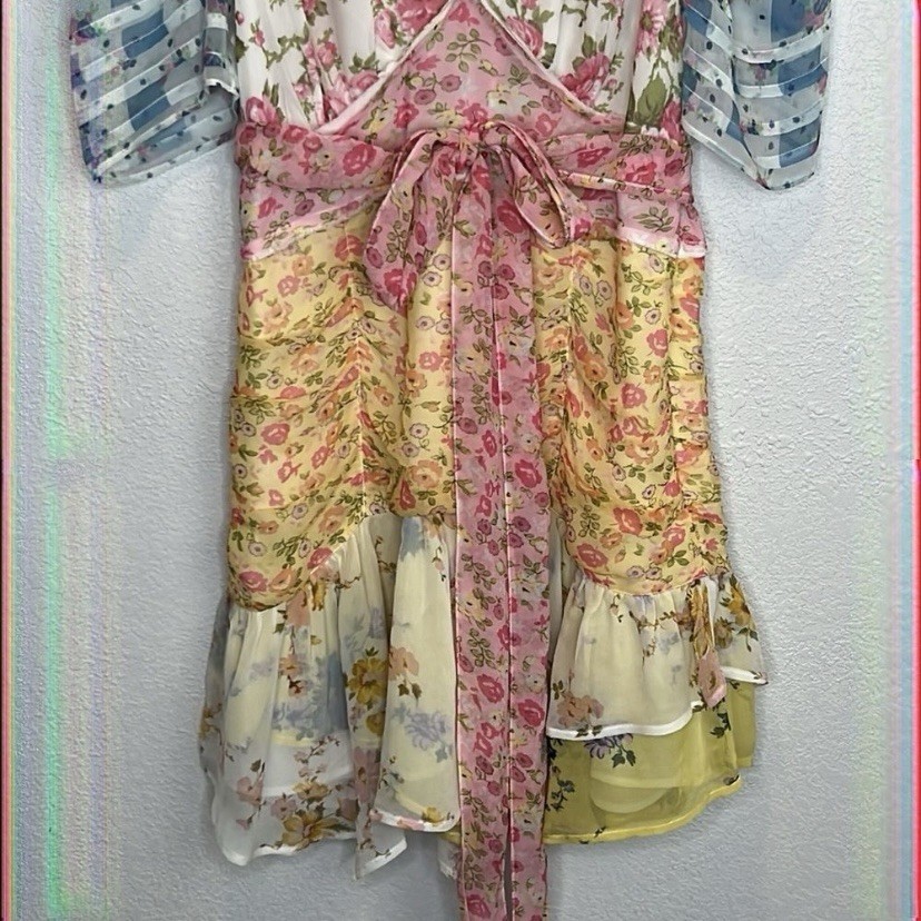 LoveShackFancy Arlo Patchwork Dress