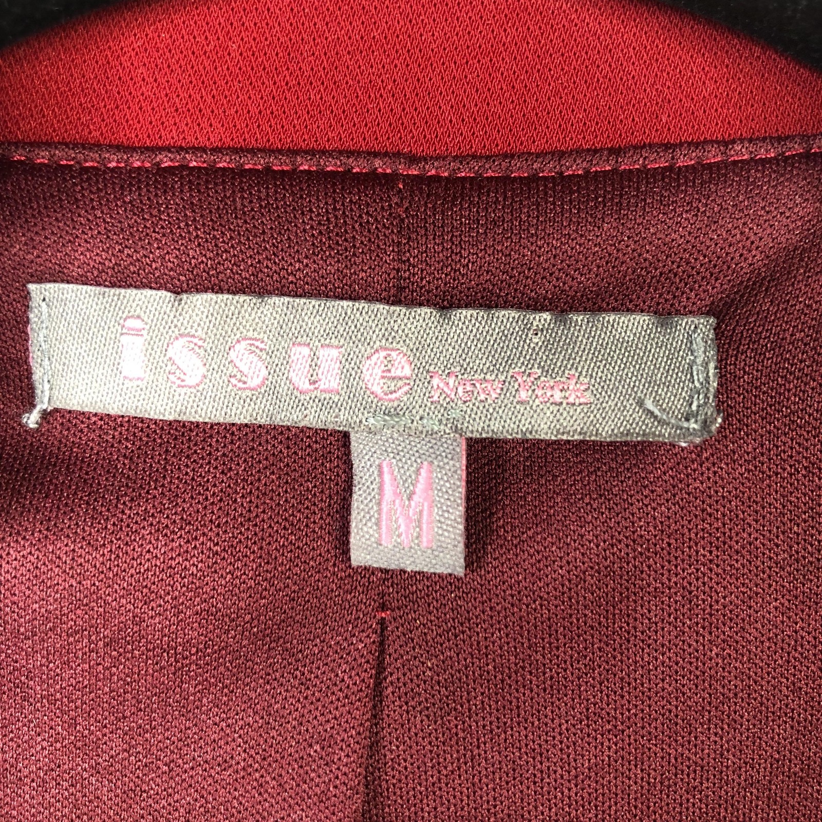 Issue New York Dress Womens M Red Ruffle Jacket Mini Long Sleeve Party Cocktail